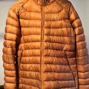 Arcteryx copper puffer jacket XL women’s